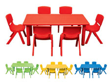 Plastic rectangular tables_#1121